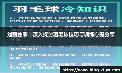 刘丽独家：深入探讨羽毛球技巧与训练心得分享